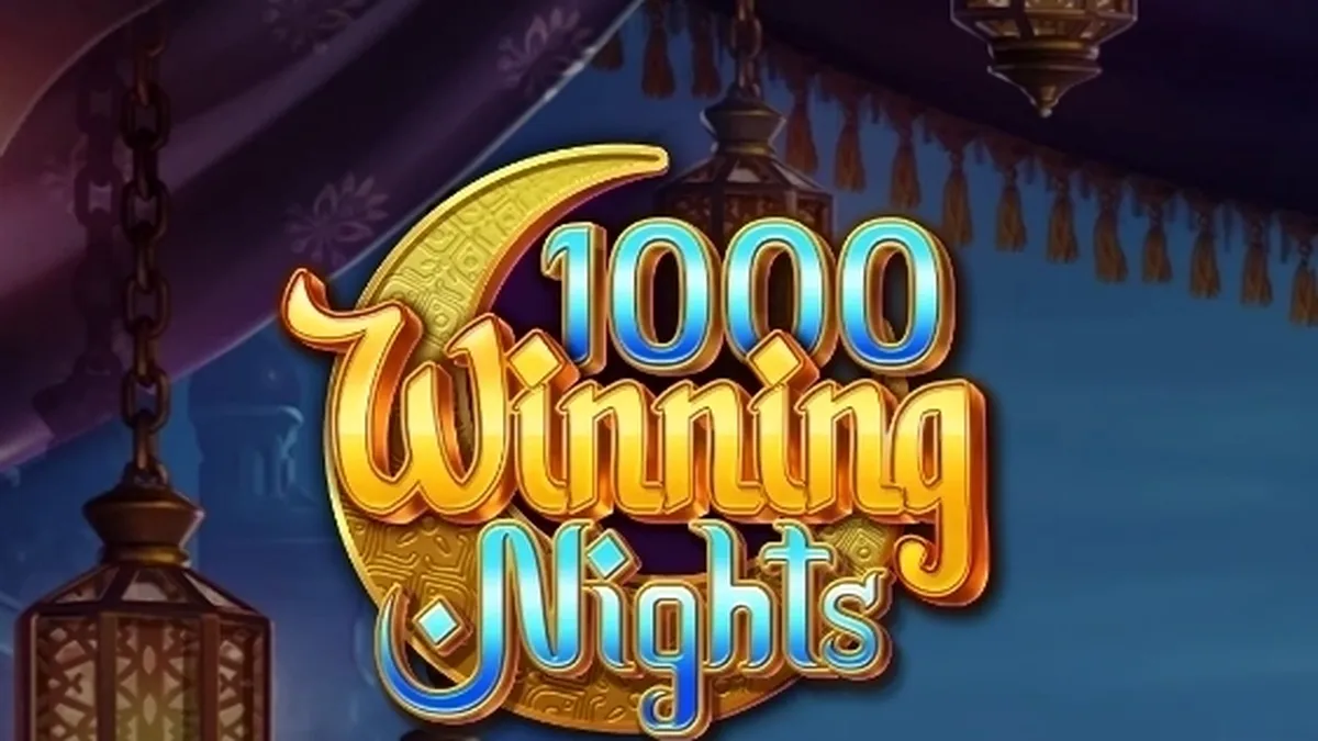 Tampilan layar permainan slot 1000 Winning Nights di perangkat seluler